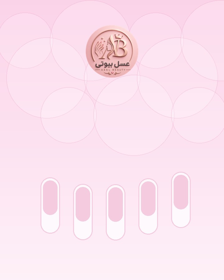 نمونه ترمیم ناخن مرتب و براق